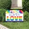 Big Dot of Happiness Love is Love - Pride - Rainbow Party Yard Sign Lawn Decorations - Party Yardy Sign